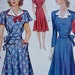 1940s Misses Dress with Draped Revers and Sash that Wraps in the Back - Simplicity 3461 - Bust 42