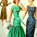 Vintage 1950's GORGEOUS WIGGLE Dress with Flounce Sewing Pattern 3768 - FF