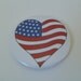 American Flag Heart Magnet