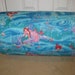 MONOGRAMMED Childrens Pre School Mothers Day Out THICK and COMFY Nap Mat Disney Little Mermaid with Attached Blanket and Pillow