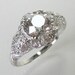 Antique Old European Cut Diamond Platinum Engagement Ring - 1.22 Carats - Appraisal Included