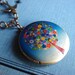 A Little Birdie Told Me - Locket, Necklace, Antiqued Brass Chain - Vintage-Inspired Sparrow Keepsake Jewelry