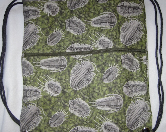 Attack of the Trilobites Backpack/tote Custom Print made to order