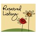Reserved Listing for Pat
