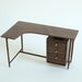 Miniature Mid Century Walnut Desk