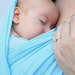 Baby Wrap Carrier Woven Wrap Cotton Gauze Light Blue BabyEtte -Non-Stretchy- MANY Colors Available in Shop - Made to Order