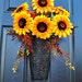 Sunflower wreath, fall wreath, autumn wreath, wreath for the door