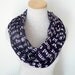Library Text Infinity Scarf No.1 - LAST ONE