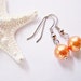 Pumpkin Pearl Earrings - Matching necklace also available