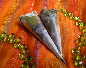 2 Mini Henna Cones With 1.1 oz Fresh Mixed Henna - Natural, Safe, Body Art Quality