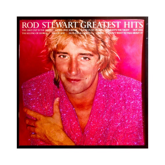 Glittered Rod Stewart Greatest Hits Album