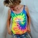 Vintage 1990s Weed California Tie Dye Tee Shirt Tank