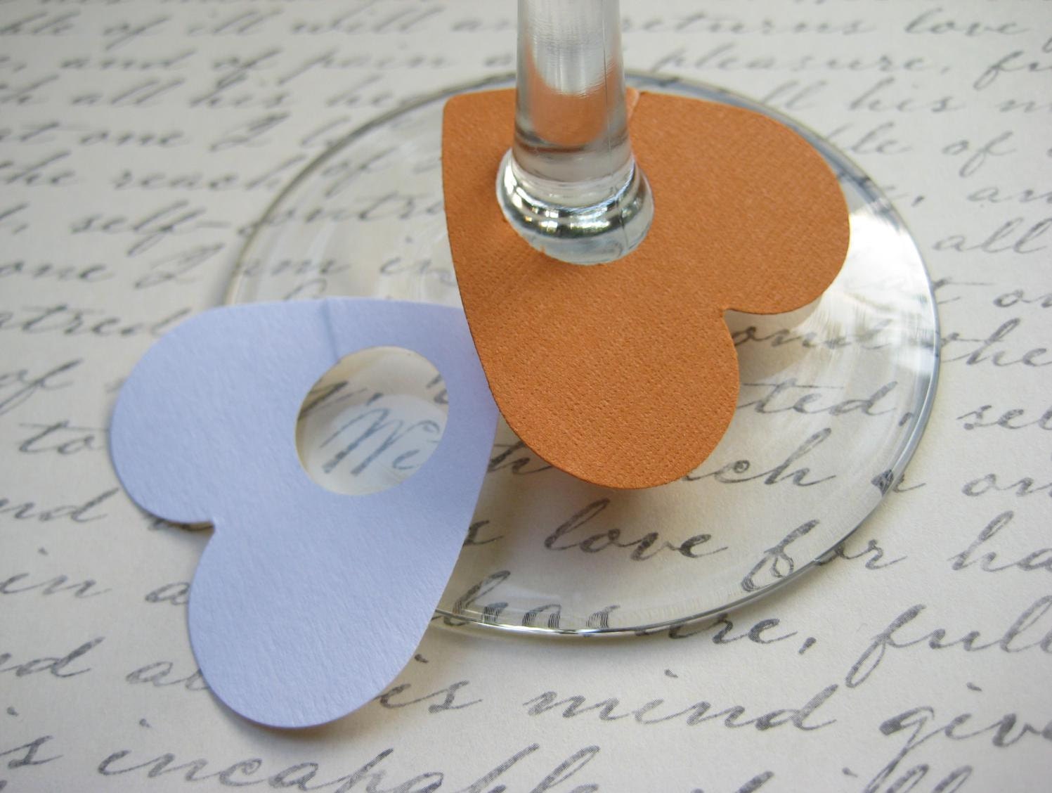 Items similar to Paper Wine Glass Tags, Charms, Labels on Etsy