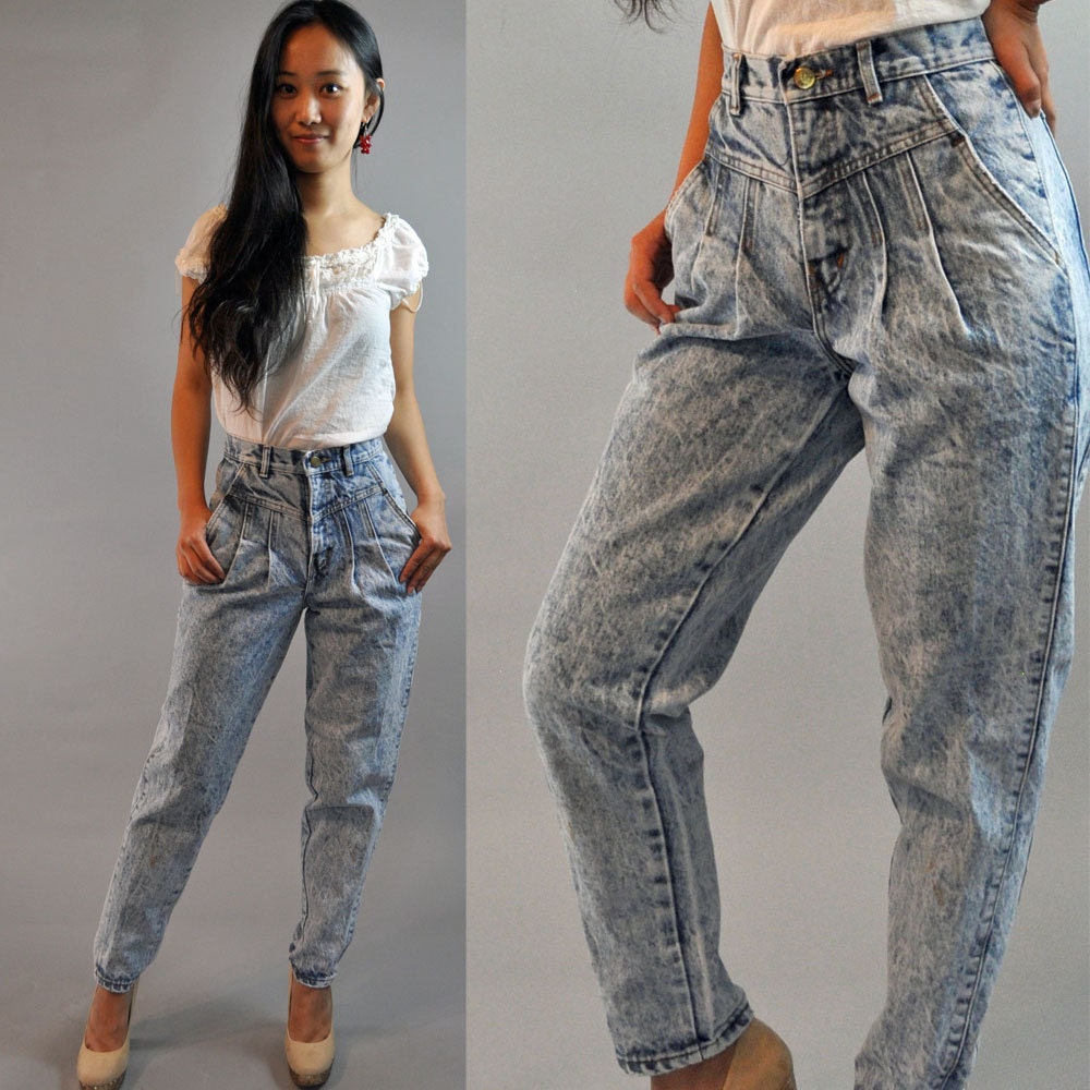 Womens vintage high waisted jeans