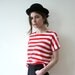 Vintage 80s Striped Cotton Circus Shirt