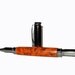 Hand Turned Wood Pen Camphor Birdseye Magnetic Vertex Handmade w/ Gunmetal Finish