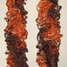 Hand Knitted- Women Fall Scarf- Brown Scarves-Orange Scarves--By KMGEMS Ooak