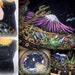 1950s AMAZING Vintage VELVET Hand Painted Two Piece Fiesta Outfit with Sequins Galore -- Size m/l