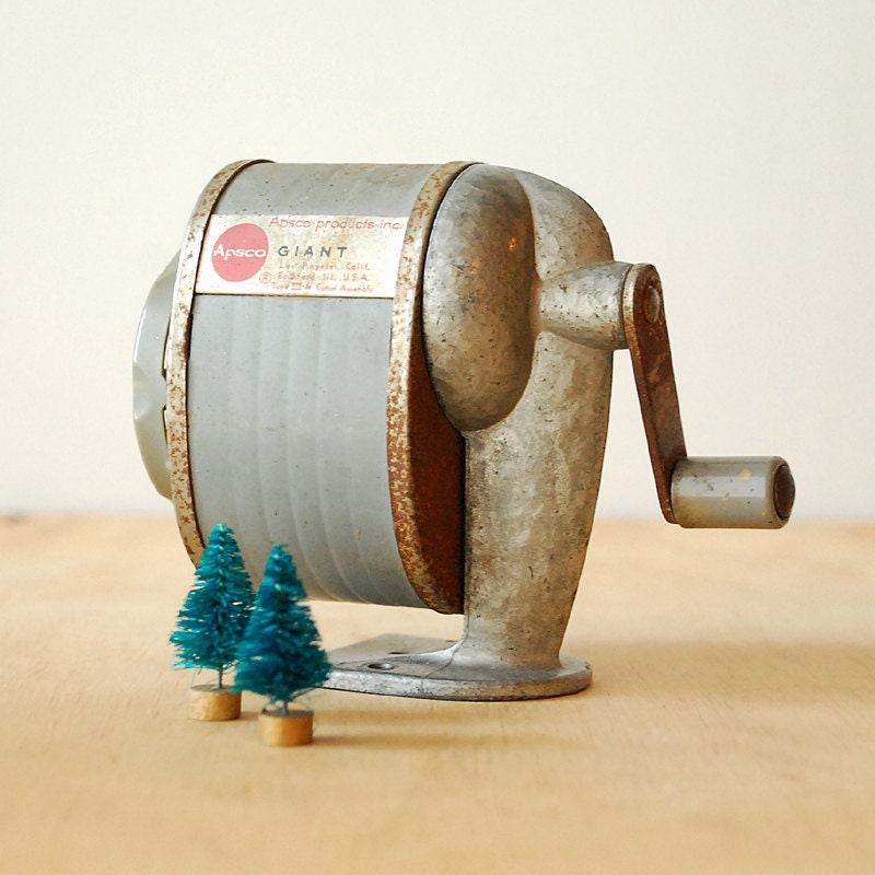 Vintage Pencil Sharpener Vintage Office Supply Mechanical