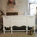 Painted Cottage Chic Shabby White French Server/ Buffet SV290