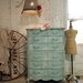 RESERVE MAGGIE Painted Cottage Chic Shabby Aqua Romantic Dresser CH364