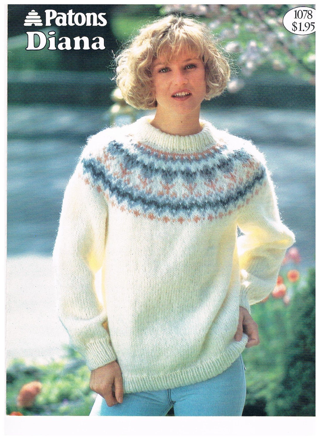 Vintage Patons Diana Knitting Pattern FREE SHIPPING