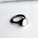 Copper Ring Scapolite Crystal Clear Gem Stone Natural Raw Patina Handmade Artisan