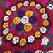 Big Red Roses Suzani from Uzbekistan. Bed cover/ wall hanging. Hand embroidered.