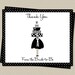 Thank You Cards for Wedding Shower, Polka Dots, Bridal Shower, Set of 15 Printed Cards and Envelopes, FREE Shipping