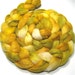 Merino & tussah silk roving 4.2 oz Daffodil