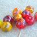 Reserved for MARIJKE - Lampwork Beads Autumn Colors September Trends