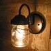 EXTERIOR Vintage Canning Jar SCONCE Light