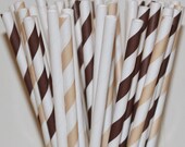 Paper Straws, 30 Smores Campfire Party Drinking Straws and DIY Flags, Tailgating Party, Drinking Straws, Camping, Baking Party Il_170x135