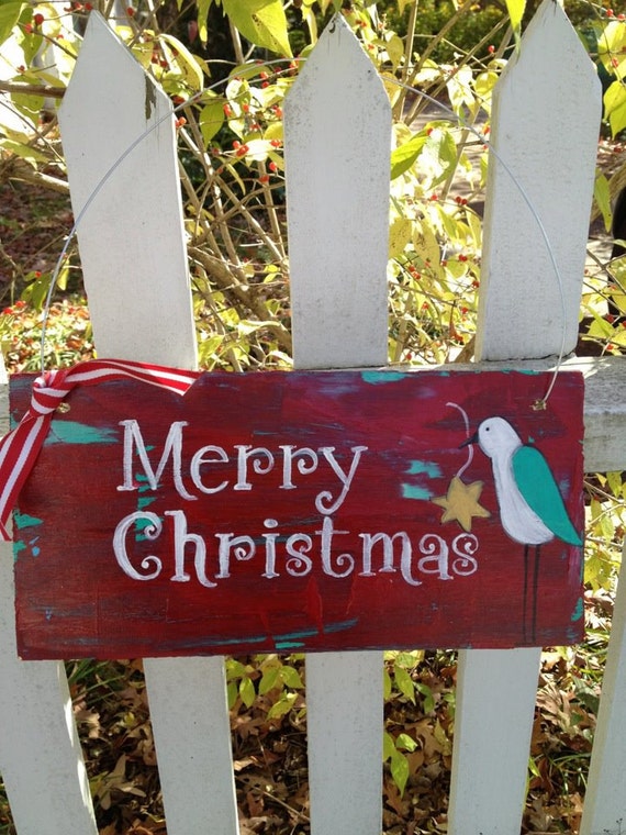 Items similar to Christmas welcome sign on Etsy