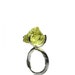 RESERVED FOR Arlene - Raw Neon Lemon Citrine Silver Ring - Neon Crush