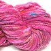 Handspun yarn, spun in merino wool, bamboo silk and sparkly angelina- 87 yards, 2.65 ounces/ 76 grams