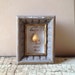 Mixed Media Egg on Vintage Ledger Shadow Box
