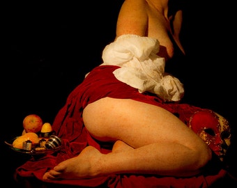 Artistic nude photo print with painting look - Caravaggio Inspired - 05