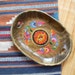 vintage. Mexican Painted Wooden Platter // Statement Bowl Platter