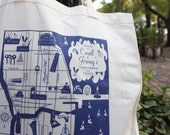 10 Custom Chicago Map totes NEW