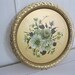 Sale...Sweet Vintage NASHCO Metal Floral Toleware Tole Tray Hand Painted Flowers