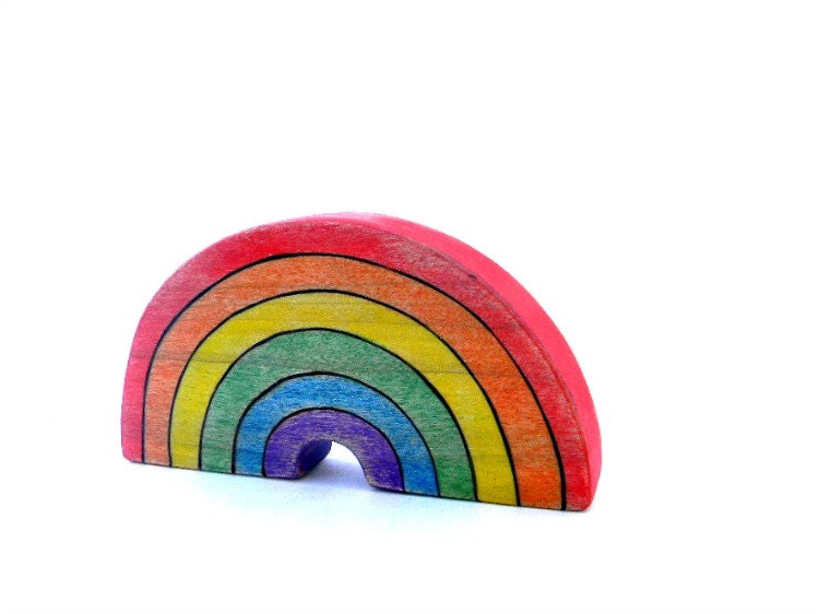 rainbow waldorf toy wooden rainbow wooden waldorf toy eco