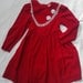 Vintage RUTH of CAROLINA Girls DRESS Red Corduroy Size 6x