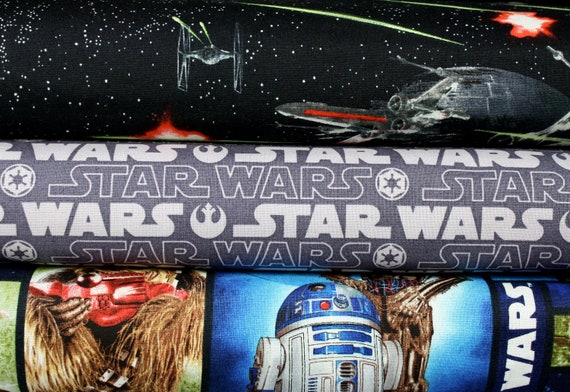 Star Wars Cotton Fabric Collection 1 Yard Bundle