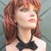 Vintage Hand-Tie Formal Black Bow Tie - Adjustable Rayon Tuxedo Tie