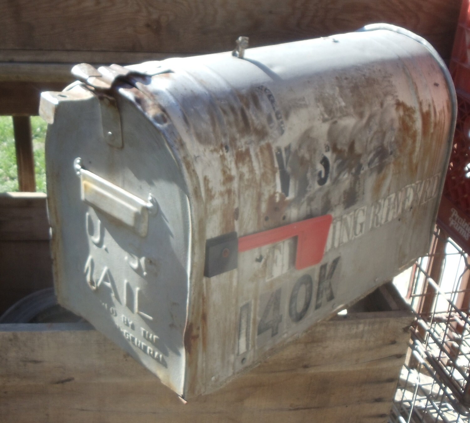 Large Galvanized Metal Rural Northwestern Mailbox Co St Louis