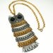 Vintage Unsigned Park Lane Articulated Owl Necklace