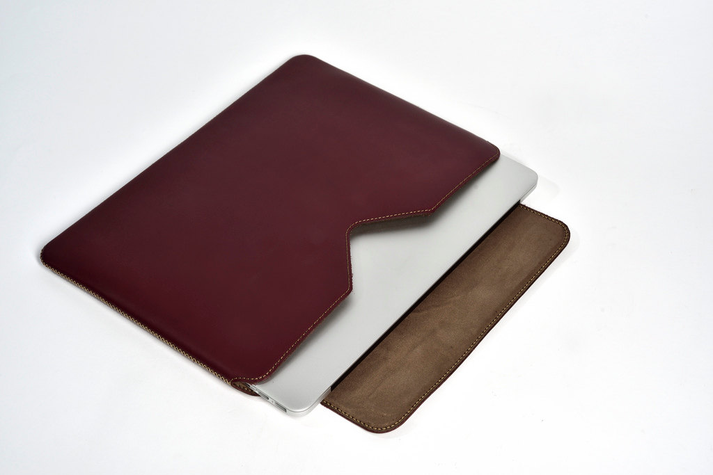 Leather Sleeve for MacBook Air 13 Side Closing