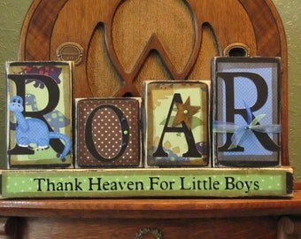 Dinosaur Sign, Boy's Room Decor, Dinosaur Decor, Children's Room Decor