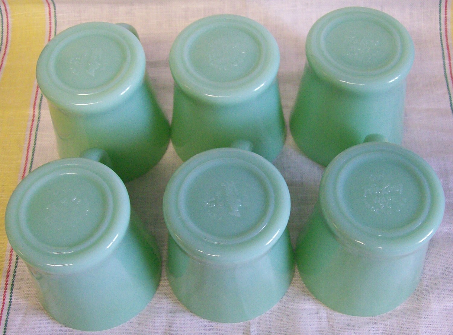 Vintage Fire King Jadite Jadeite Green Glass Restaurant Ware D
